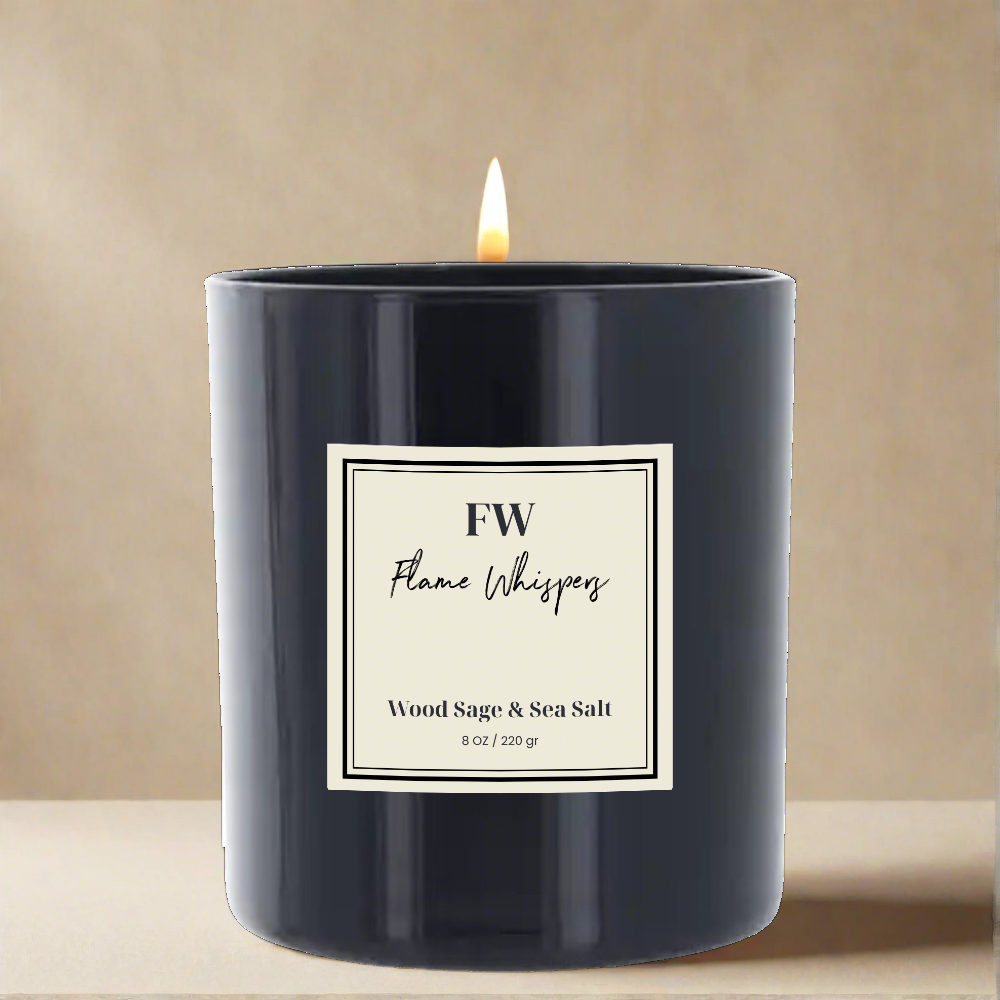 Wood Sage & Sea Salt Home Candle Dark 8oz/220g