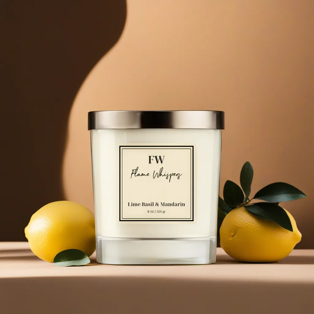 Lime Basil & Mandarin Home Candle Luminous 8oz/220g